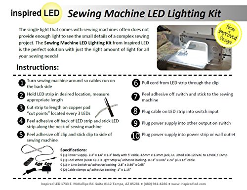 image for Inspired LED Sewing Machine LED Lighting Deluxe Kit - Includes Expansi