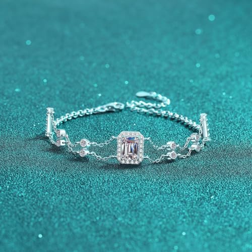 Bracelet Moissanite StarGems ajustable, le cadeau d'anniversaire idéal pour elle