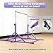 MARFULA Foldable Gymnastic Bar with Mat for Kids Ages 3-20, 350 lbs Weight Capacity, Gymnastic Kip Bar Horizontal Bar for Gymnast, Gymnastic Training Equipment for Home and Gymnastic Center Use