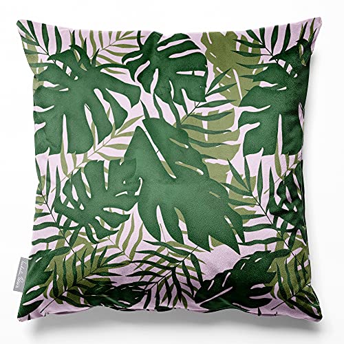 Image of Izabela Peters Velvet Cushions - Eco-Friendly, Filled, 40 cm, Blush Pink - Chair, Sofa & Seat Cushions