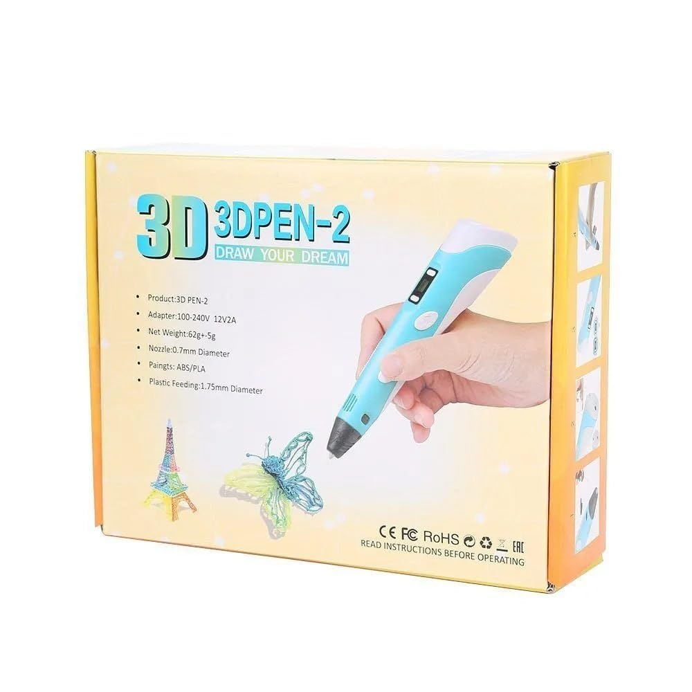 3D Pen for Kids with Adapter & PLA Filaments | 3D Printing Pen Set with LCD Display, Speed & Temp Control | DIY Arts & Craft Model Kit for Kids & Adults – Multicolor-picture-54