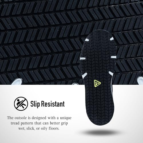 New Balance Men's Aluminum Toe Evolve Industrial Shoe, Blue/Orange, 9.5 - Image 3