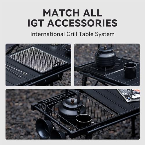BLACKDOG Mesa de Camping Plegable, Mesa IGT Portátil con Altura Ajustable miniatura 4