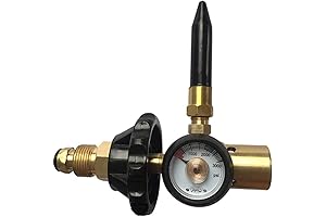 PMU Helium Tank Regulator Filler Valve for Balloons with Gauge