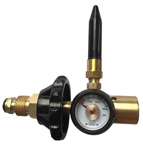 PMU Válvula de llenado de tanque de helio para globos con indicador Pkg1