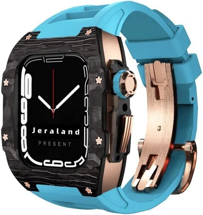 Protéger et sublimer votre Apple Watch : boîtier carbone 45mm anti-choc et bracelet luxe