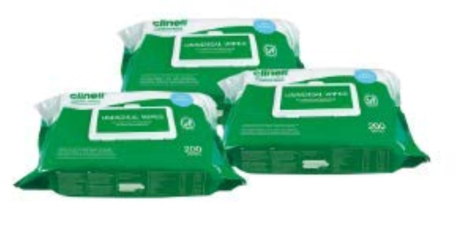 Clinell Universal Cleaning and Surface Disinfection Wipes - 3 Pack of 200 Wipes…