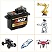 Beffkkip RC Servo Micro Metal Gear Servo 12g/ 2.4kg/ Digital Servo RC Servo Metal Gear High Torque RC Motor for FPV Helicopter Airplane Climbing Car Boat