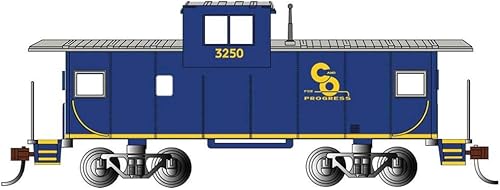 Bachmann - Chesapeake & Ohio #3260 - Escala Ho 36 pies de amplia visión caboose, prototípico azul oscuro