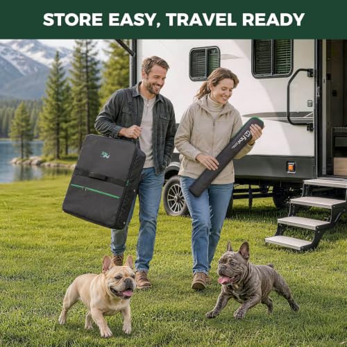 Image of FXW Rollick Dog Playpen with Storage Bags, 24 inch H, 16 Panels | Heavy-Duty & Easy setup Play Area, 2 Bags for Easy Carry & Storage, For Puppies & Small Dogs, Patented