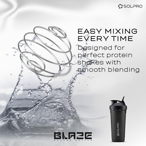 Solpro Blaze Shaker Bottle 125g Black - Image 5