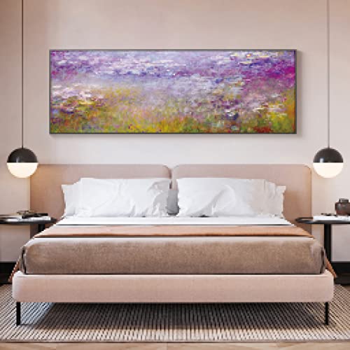 Toile peintures mur art Monet Nymphéas impression de fleurs chambre - 3