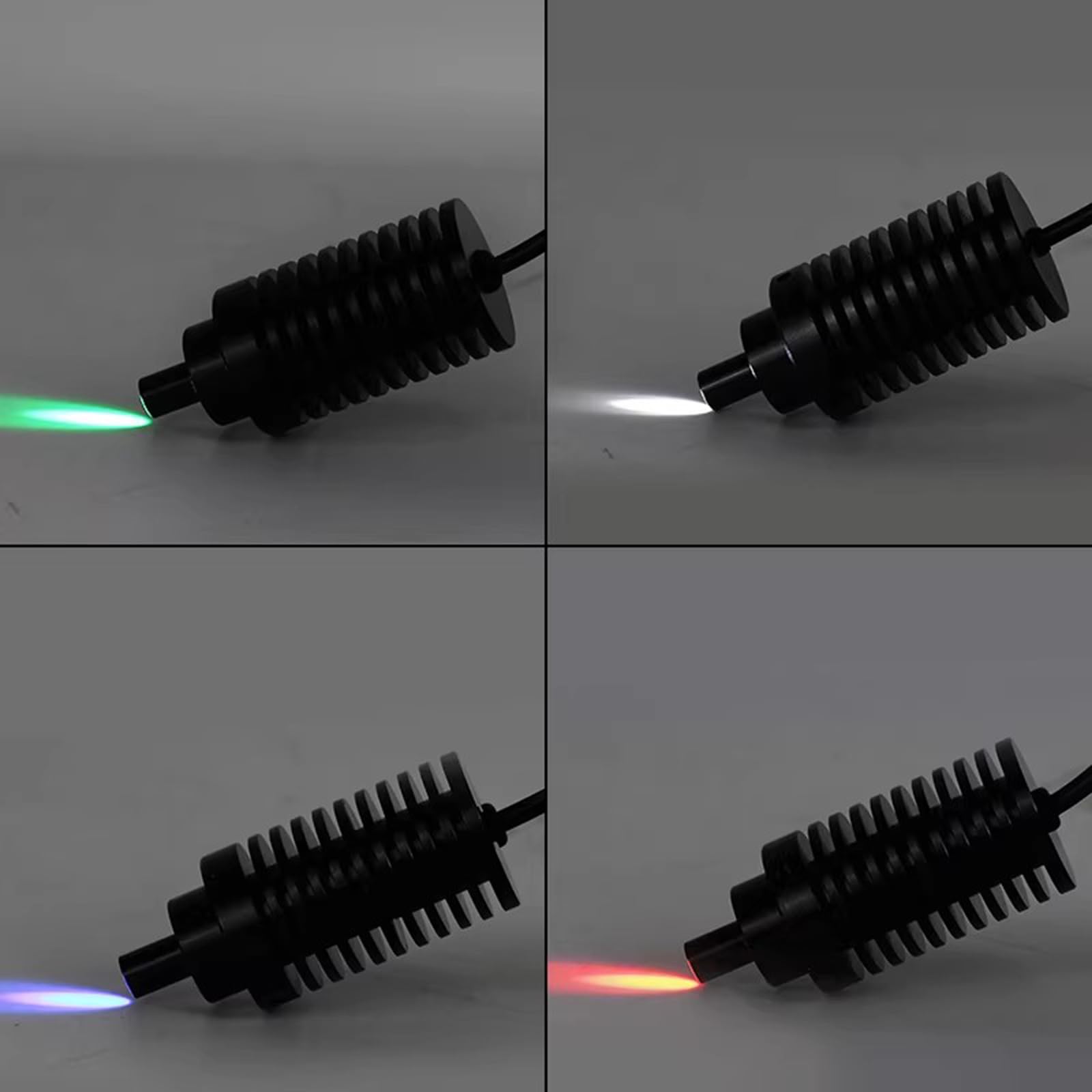 Lámpara LED para microscopio, brillo ajustable, sin efectos estroboscópicos, iluminador para microscopio estéreo y cámara industrial, fuente de luz de punto coaxial