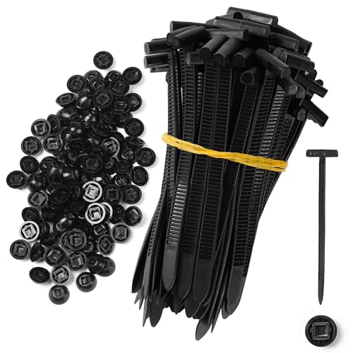 60 Pcs Nylon Universal Cable Tie Buckle - New Multifunctional Nylon Zip Ties Double Sided Buckle & Button Design Plastic Cable Ties Tool Fasteners Car Body UV Resistant Zipties for Car Daily Repair