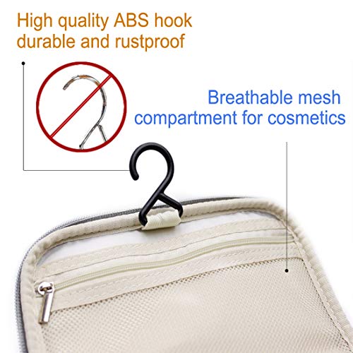 Travel Hanging Toiletry Bag for men and women, Airlab Large Toiletries Organizer, Make up, Cosmetic bag with Handle and Hook, Travel Organizer, Navy