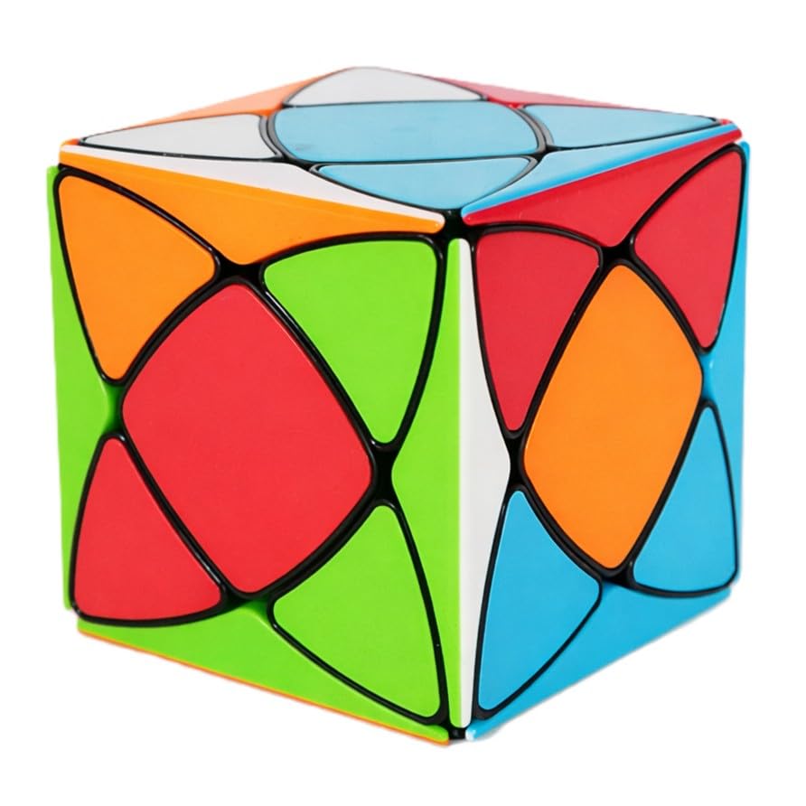 Image of Hawkister QiYi Super Ivy Tiled Black-Base Speed Cube | Professional Rex Cube Shape Mod | Durable Embedded Tiles & Sleek Black Body, 57mm Smooth Turning Skewb-Style Logic Puzzle for Advanced Solvers