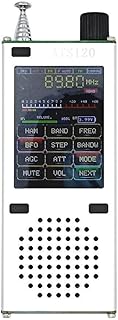 Oniissy ATS120 FM/AM Full-Band Hi-Fi LCD Screen Digital Dot Display Radio, Portable Outdoor SI4732+ESP32+Bluetooth+2.4-inch Touch Screen Channel Receiver Player