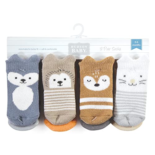 Hudson Baby Unisex Cotton Rich Baby Terry Socks 16-Pack3