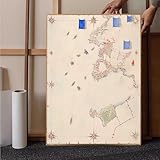 Mapa del Mundo Diamond Painting Adultos, Diamond Painting Mapa Diamond Painting niños Principiante Cristal Pintura De Diamante Para Conjunto de Punto de Cruz para Decoracion Hogar 100 * 135cm K-9