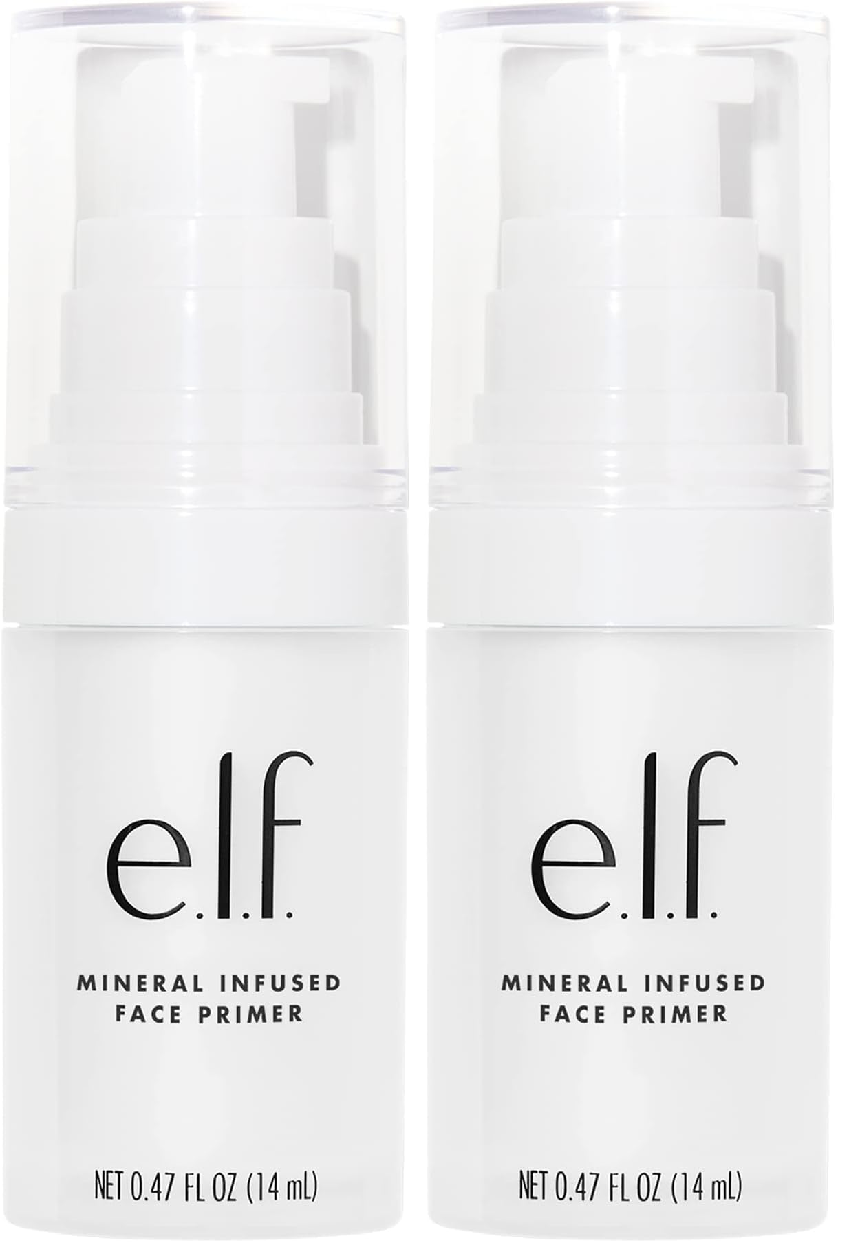 e.l.f. Brightening Lavender Face Primer, Farbkorrigierender Makeup Primer Für Einen Ausgeglichenen Hautton und Einen Strahlenden Teint, 0.47 Fl Oz (Packung mit 2)