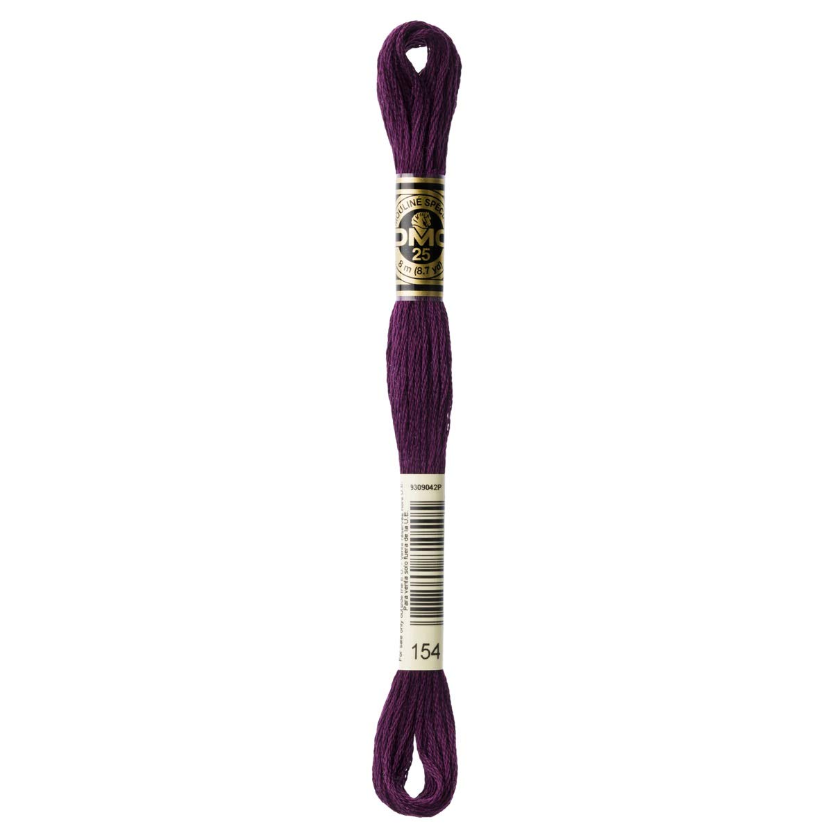DMC Embroidery Floss Mouline Stranded Cotton Thread for Hand Embroidery and Sewing - Colour No: 154-3 x 8m Skeins — image 1