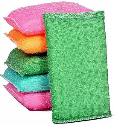 Generic Sponge & Plastic Kitchen Scrubber for Dish/Utensils/Tiles Cleaning Heavy Quality Scrub Pad Multicolor Free Size Pack of 6 (B09NVVMHJ2) Amazon Price History, Amazon Price Tracker