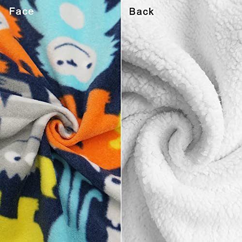Image of BlueSnail Baby Swaddle, Soft and Comfortable, Newborn Easy Wrap Receiving Blanket, Suitable for 0-3 /3-6 Months (Coloured Monster, 0-3 Months)