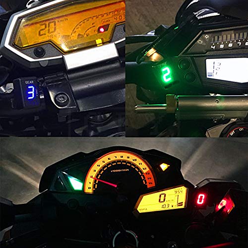 HRTLSS Indicador Marcha Digital Indicador De Marcha De Nivel 1 A 6 para Motocicletas Medidor De Marcha Digital para Speed ​​Triple Sin ABS 2002-2004 TT600 TT 600