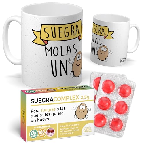 Pack Sogra é Fixe + Doces SUEGRACOMPLEX | Presente Original e Divertido para Sogras | Detalhe Especial para Aniversários, Dia da Sogra e Natal