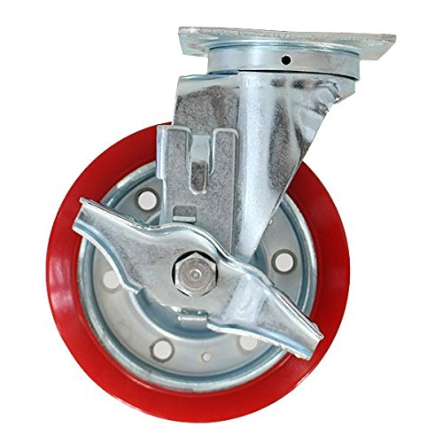 新品ガコ台車 キャスター付 車輪:4輪自在・2輪ストッパー付 底板:鉄板