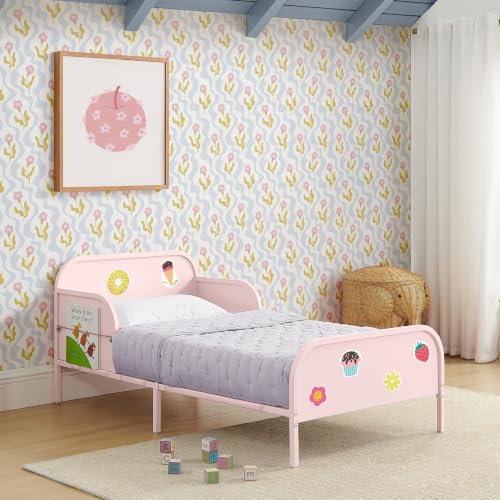 Delta Children Magic Magnet Toddler Bed with Book Storage, Pink - image 9
