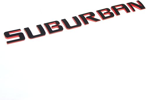 Miniatura 1 de Yoaoo 1 placa de identificación de línea roja suburbana OEM de repuesto 3D para Suburban Original Redline