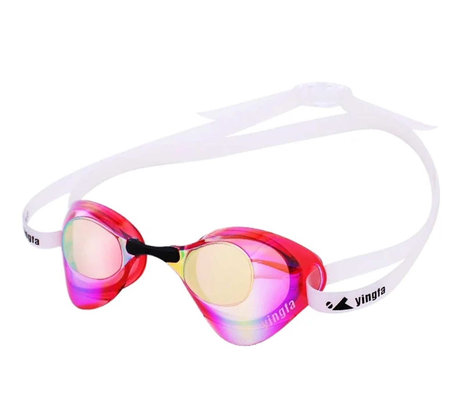 Competition Swim Goggles Chrome Mirrored Lenses, No Gasket Ergonomic for Men Women Competitive Racing Training Okulary do pływania