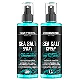 Viking Revolution Sea Salt Spray for Hair Men - Hair Texturizing Spray with Kelp, Aloe Vera & Red Algae Extract - Surf Spray to Add Volume and Texture- Sea Salt Spray for Men Beach Hair Spray (2 pack)