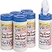 Motsenbocker's Lift-Off Dry Erase Cleaner Wipes, Cloth, 7 x 12, 40/Canister, 6 Canisters/Carton