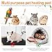 POPETPOP Small Reptile Heating Pad USB Hamster Heat Mat for Rabbits and Small Animals Winter Thermal Insulation Mat Lightweight Portable Safe Pet Heating Pad 5.51X5.51In