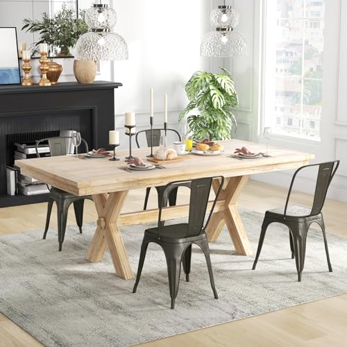 Image of COSTWAY 18 inch Dining Chair Set of 4, Stackable Metal Chairs with Removable Backrest, Home Industrial Bar Chairs Set with High Backrest, for Kitchen, Dining Room, Cafe Bar, Outdoors (Gun Gray)