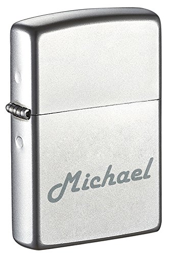 Encendedor Zippo Satin Chrome personalizado miniatura 6