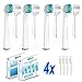 Produktbild 4er Sonicwhite Ersatzbürsten - Kompatible mit Oral B Aufsätze Aufsteckbürsten für Oral B Cross Active Precision Clean Floss 3D White, Aufsätze Zahnbürsten Ersatzbürsten für Genius Professional Care