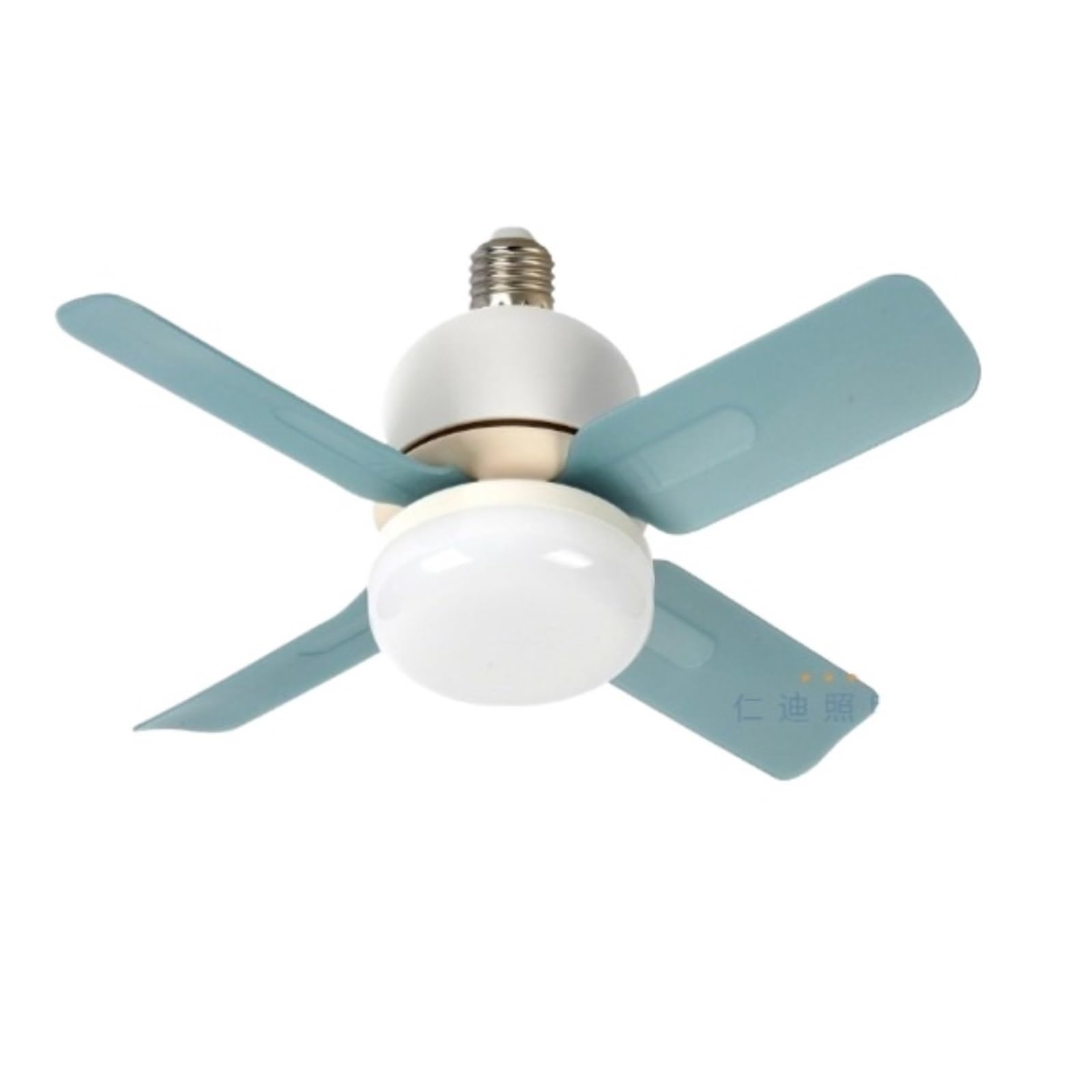 KOESRXNQW Mini Fan lamp Screw Mouth mini Bedroom Study Silent Model Quiet Cooling(Transparent Green)