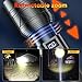 NAKCNM Taschenlampe Batterie, Extrem Helle Taschenlampe LED Aufladbar 30000 Lumen, 5 Modi mit Stroboskop, LCD Display, Einstellbarer Fokus, Wasserdicht, EDC Flashlight für Camping Wandern Notfall