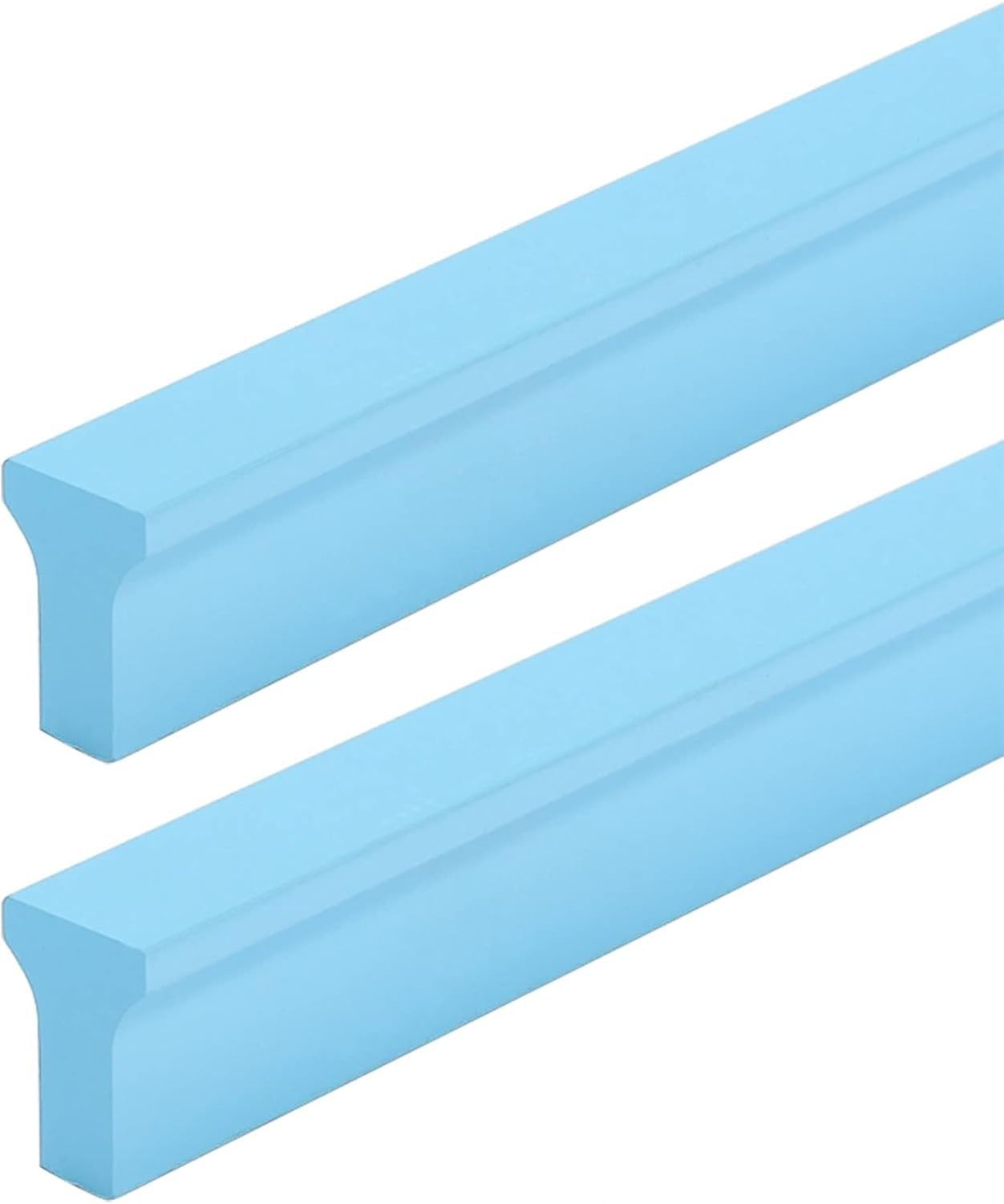 Blaue Möbelgriffe 2 Stück Küchenschrankgriffe T-förmige Kleiderschranktürgriffe aus Aluminiumlegierung, Schubladenbeschläge mit Schrauben, Length 1000mm, Length 1000mm