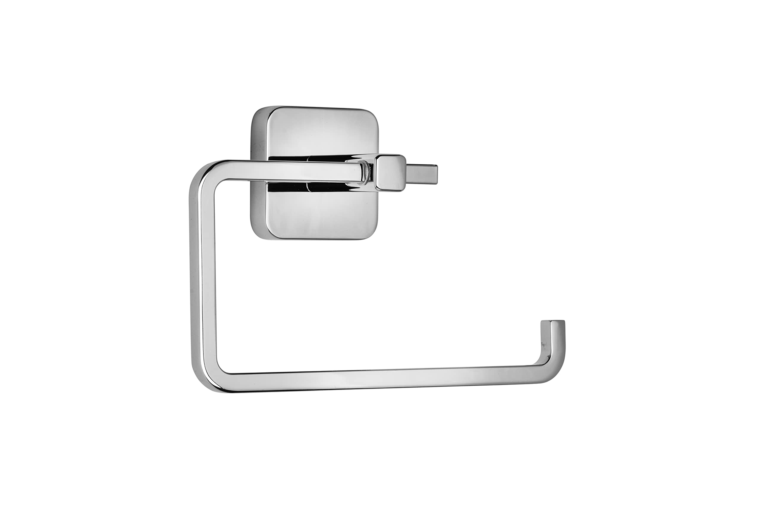 Croydex Camberwell Toilet Roll Holder - Durable Zinc Alloy, Quality Chrome Finish, Bathroom Storage Solution, Flexi-Fix Accessories, Easy to Fit, Screw or Glue Installation, All Fixings Included