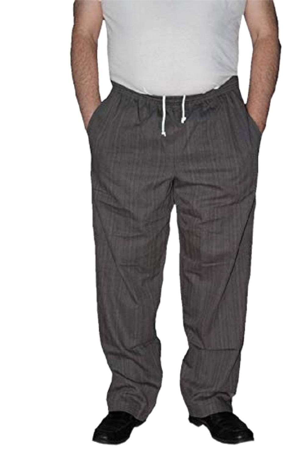 Sand Storm Baggy Chef Pants 100% Cotton XS-6X Vintage, Cupcakes, Chalk Stripe Pockets