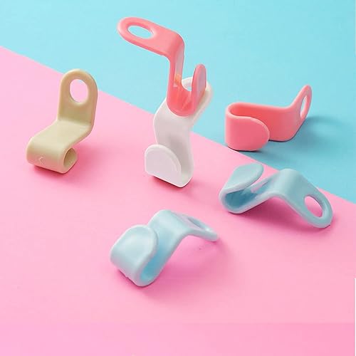 Miniatura 4 de Ganchos de conector para colgar ropa, 40 piezas, perchas de plástico para ahorrar espacio para ropa de armario, ganchos de plástico para colgar ropa