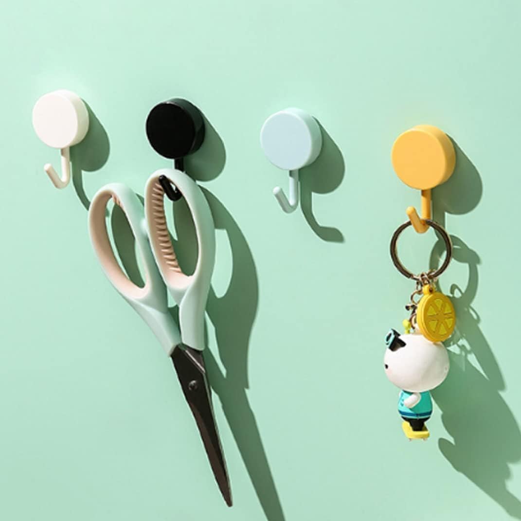 5Pcs Decorative Self-Adhesive Wall Hooks Cute Utility Hooks,Key Hooks for Wall Decorative Colourful for Bathroom Office Closet Self Adhesive Hook Flatware and Utensil Storage