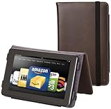 Marware Eco-Vue Genuine Leather Case Cover for Kindle Fire, Brown (will not fit HD or HDX models)