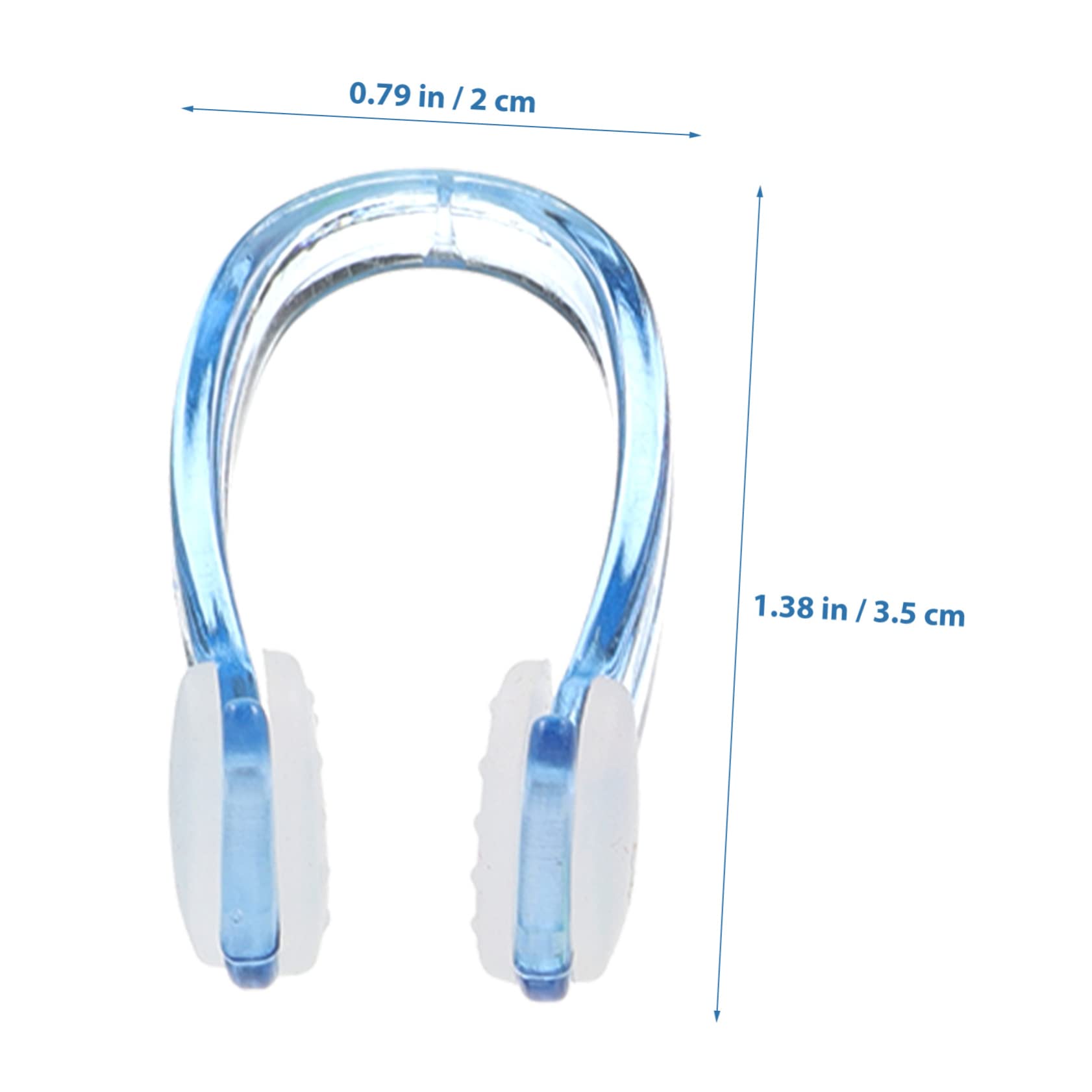 OSOLADY Swim Nose Clip Set 4 Pack Universal Diving Nose Clips Non-Slip Silicone Nose Plugs for Swimming and Diving