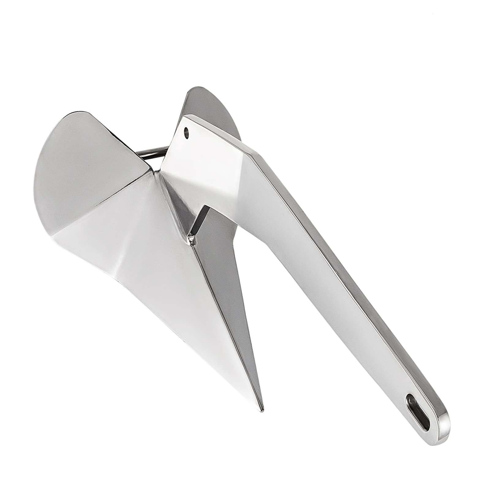 Boat Anchor 9 lb 4 kg Delta Anchor, Triangle Plow Anchor Boat Marine Anchor, Galvanized Steel Boat Anchor, Heavy Duty Plow Anchor for Boat Mooring on The Beach, for Small Boats