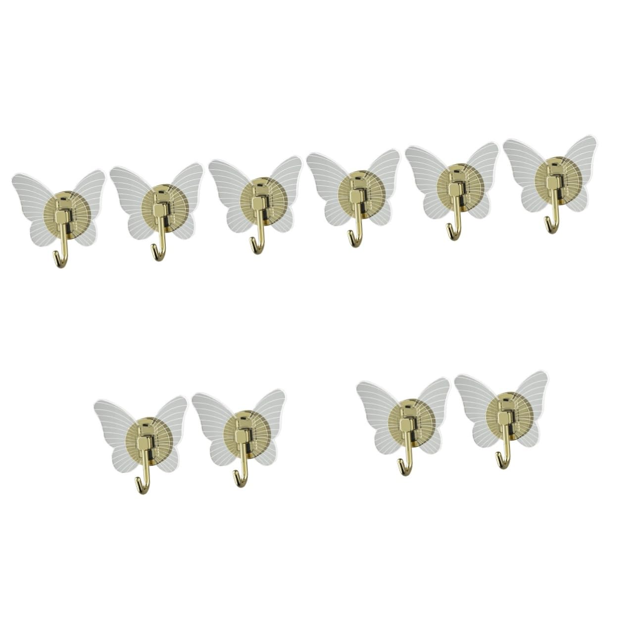 Crochets muraux adhésifs Amosfun | Lot de 10 crochets pour serviette et rangement sans perçage